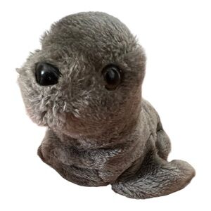 Vintage Dakin Seal Plush Stuffed Animal Adorable Cuddly‎ Kids Toy Gray 6” Tall